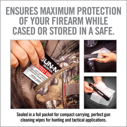 Gun-Max Gun Oil Wipes – 25 Pack