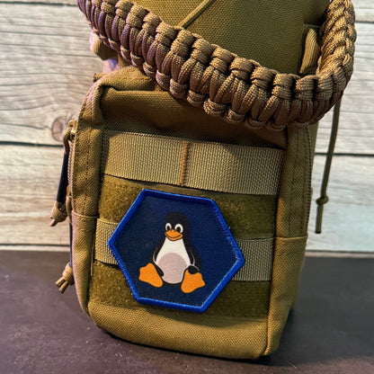 Linux Tux Penguin Morale Patch | Made in USA | VELCRO® Brand Hook Backing